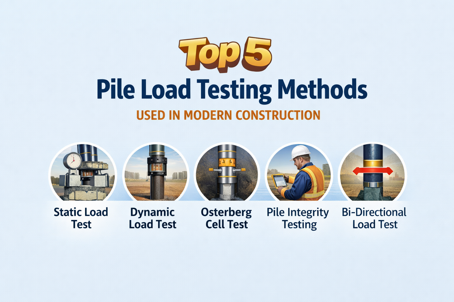 Top 5 Pile Load Testing Methods Used in Modern Construction