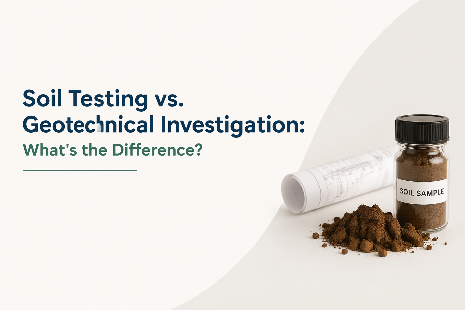 Soil Testing vs. Geotechnical Investigation: What's the Difference?
